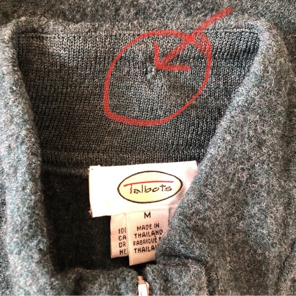 Talbots Wool Zip Front Jacket Coat Green Medium Womens Career Classic - Picture 16 of 16